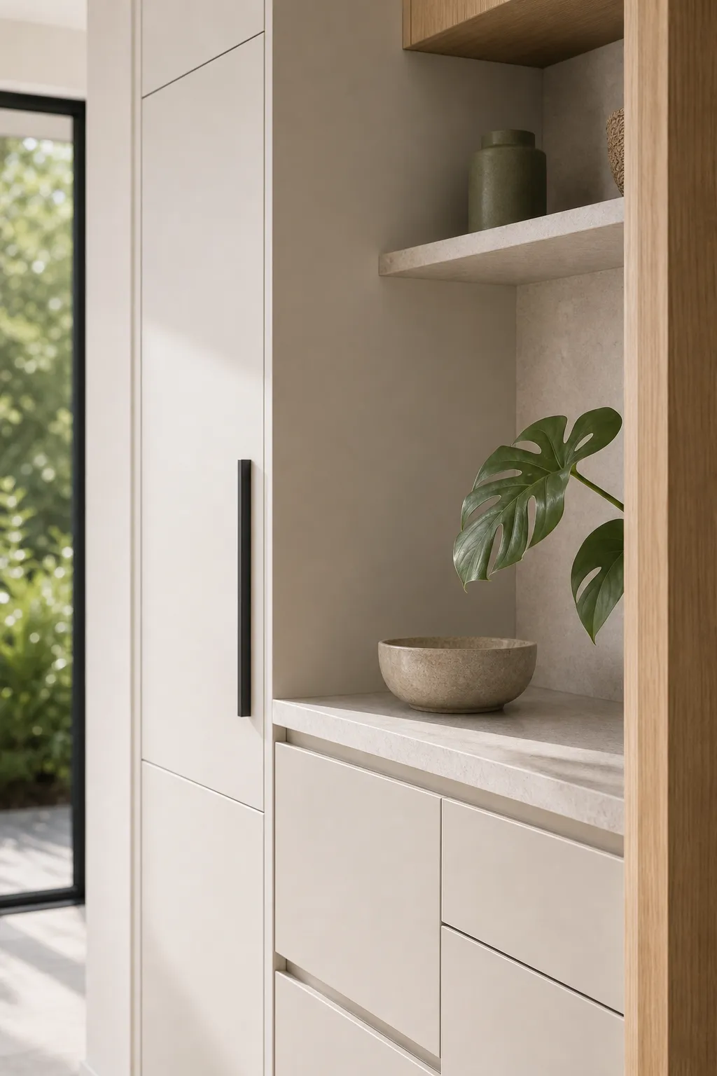 Completed ensuite finish detail
