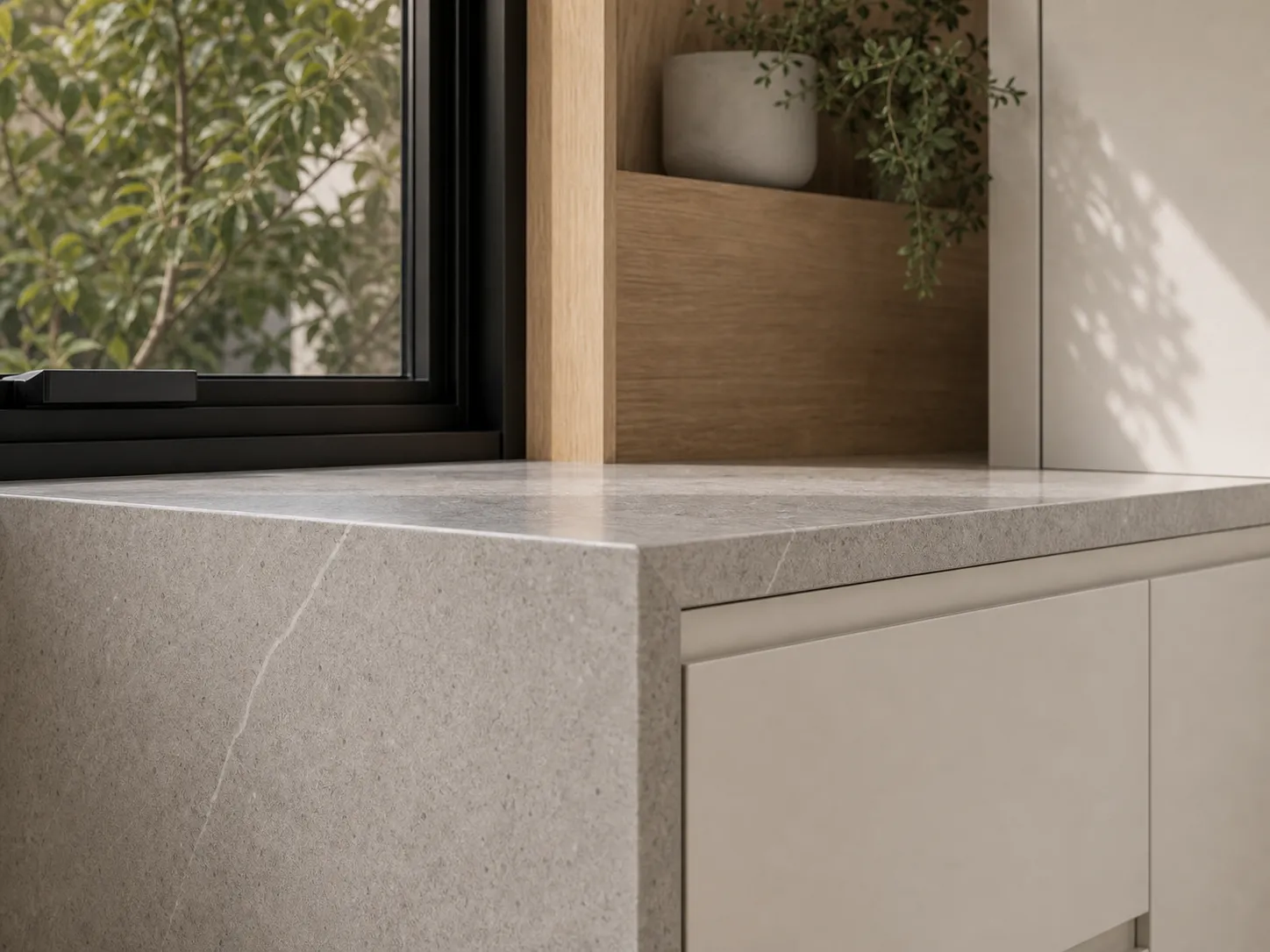 Modern kitchen material detail