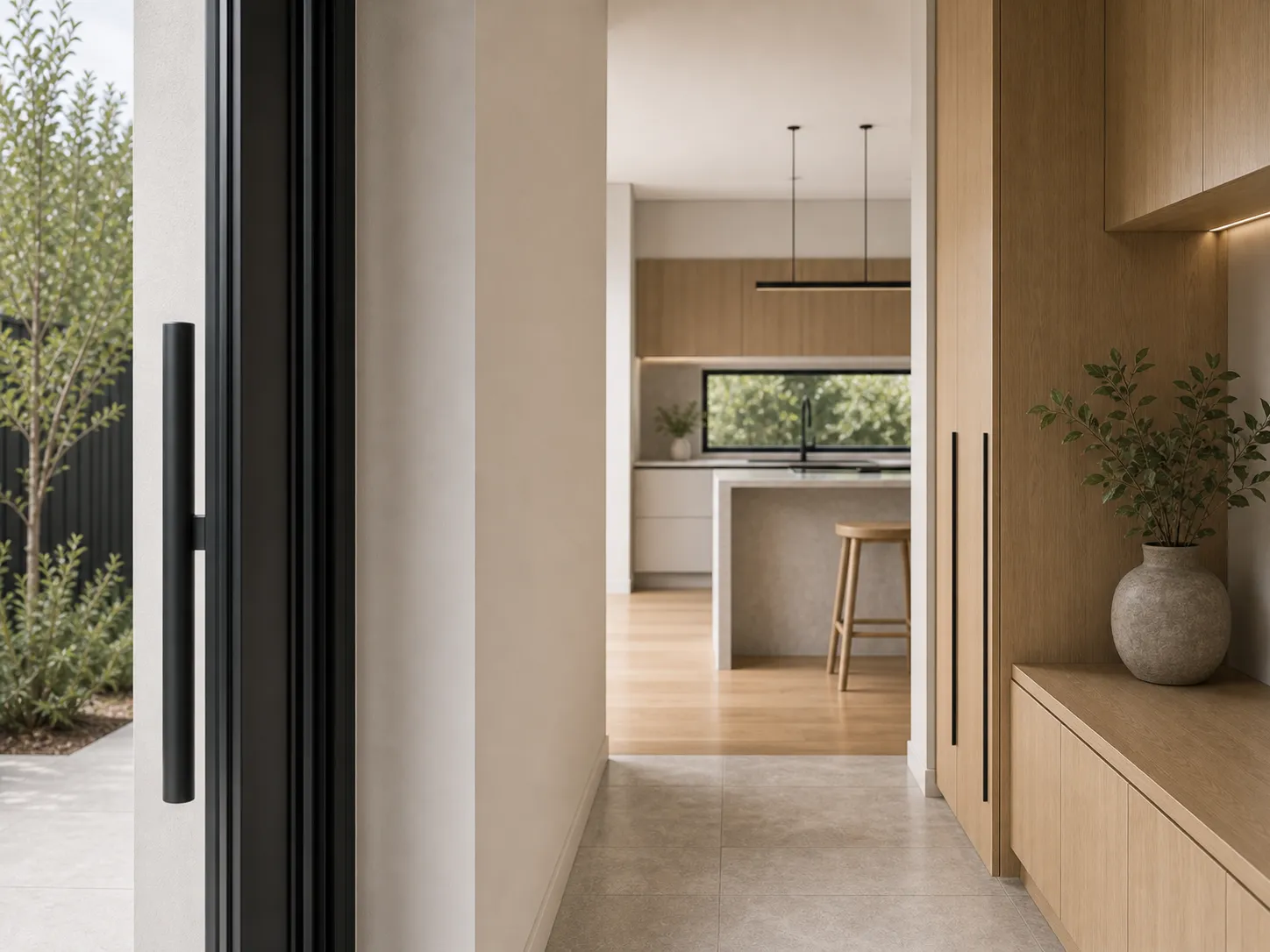 Modern residential interior detail