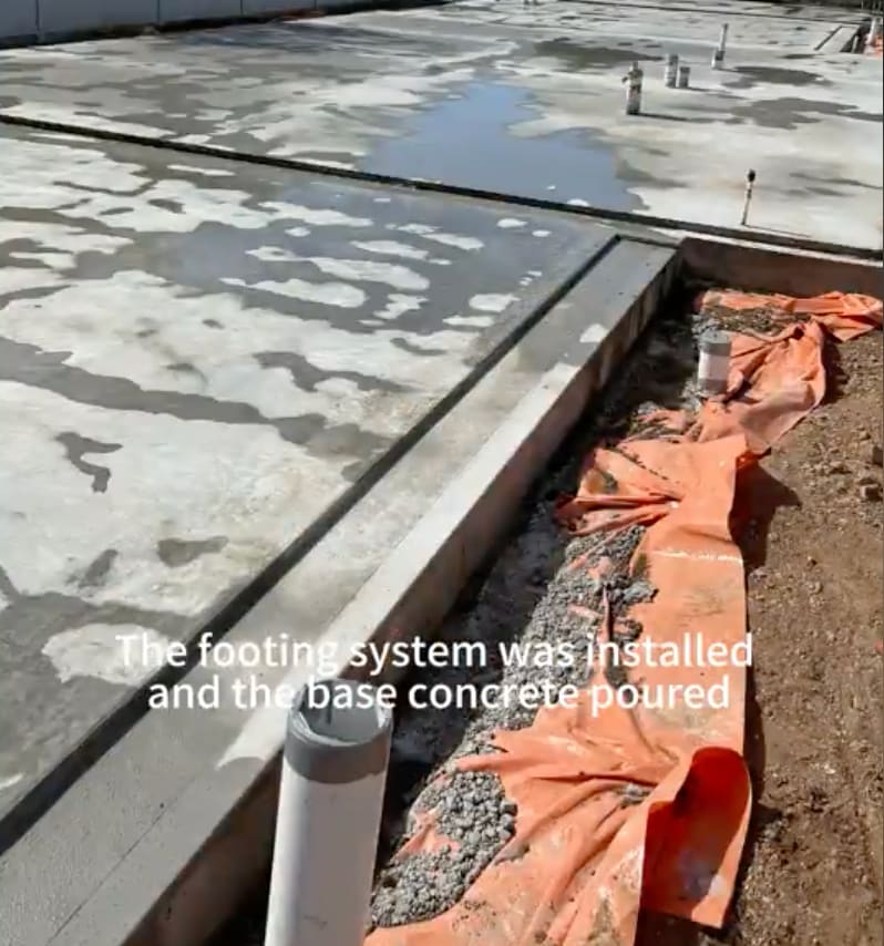 Two-storey steel frame structure under construction at Keswick SA 5035